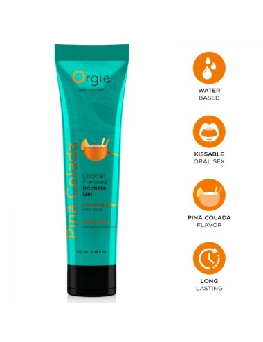 ORGIE - LUBE TUBE COCKTAIL PIÑA COLADA KISSABLE WATER-BASED INTIMATE GEL 100 ML