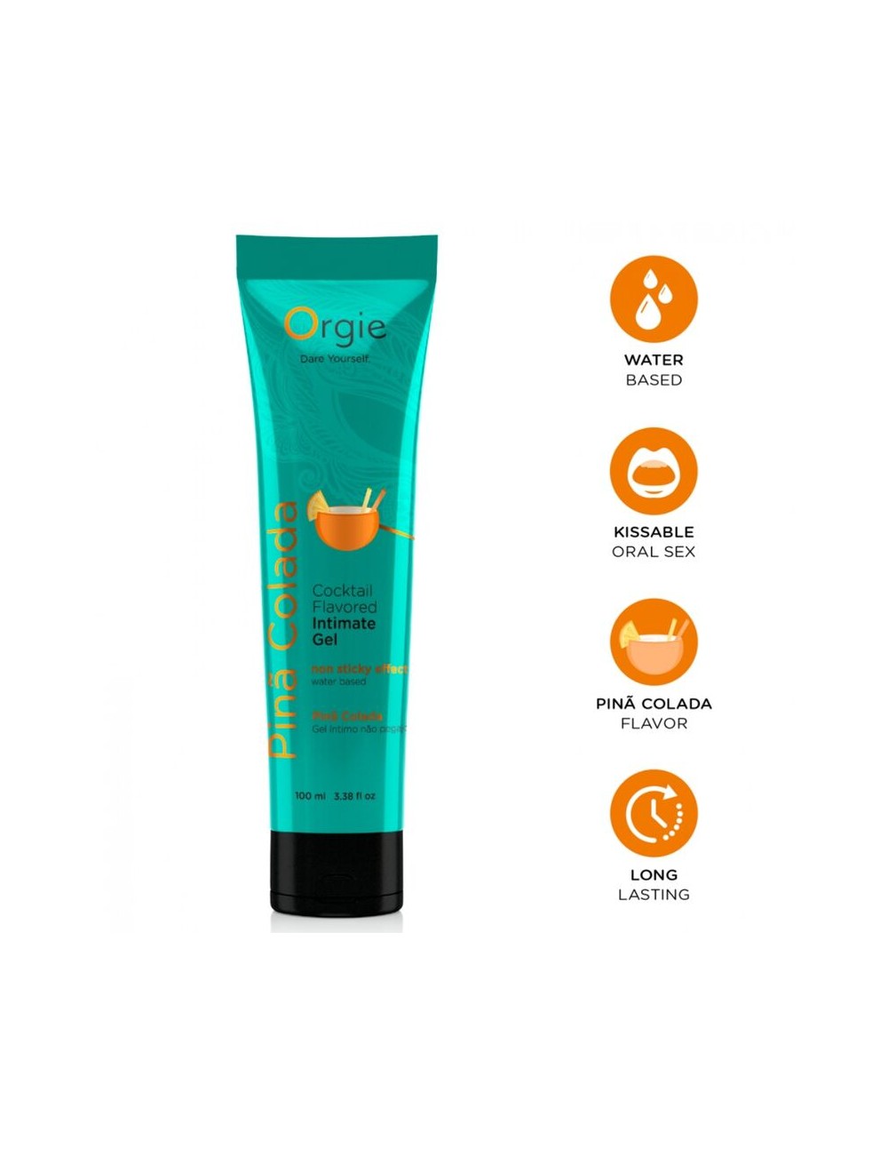 ORGIE - LUBE TUBE COCKTAIL PIÑA COLADA KISSABLE WATER-BASED INTIMATE GEL 100 ML