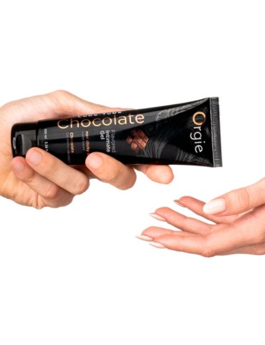 ORGIE - LUBE TUBE CHOCOLATE KISSABLE WATER-BASED INTIMATE GEL 100 ML
