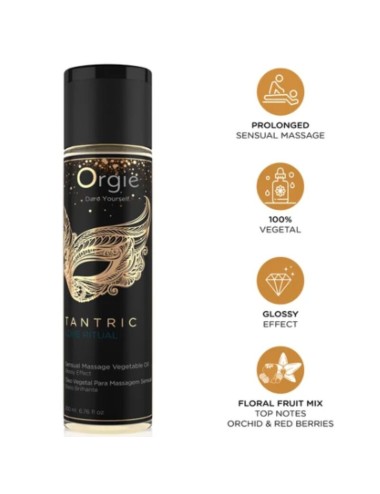 ORGIE - TANTRIC LOVE RITUAL SENSUAL MASSAGE VEGETAL OIL 200 ML