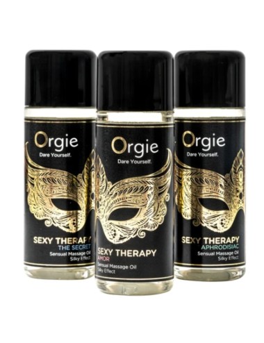 ORGIE - SEXY THERAPY MINI SIZE COLLECTION SENSUAL MASSAGE OILS 3 X 30 ML