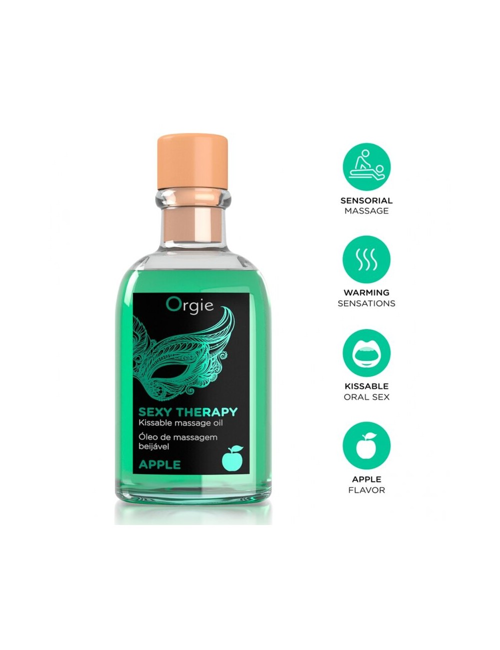 ORGIE - LIPS MASSAGE APPLE KISSABLE MASSAGE SET 100 ML