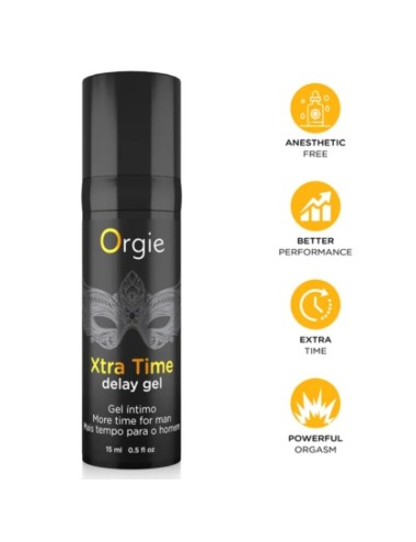ORGIE - XTRA TIME DELAY GEL ANESTHETIC FREE 15 ML