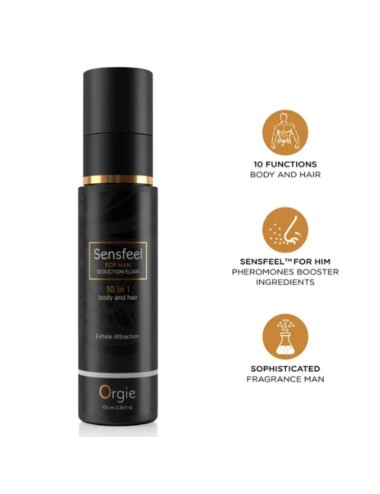 ORGIE - SENSFEEL FOR MAN SEDUCTION ELIXIR 10 IN 1 BODY AND HAIR 100 ML