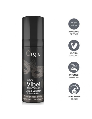 ORGIE - SEXY VIBE! HIGH VOLTAGE EXTRA STRONG LIQUID VIBRATOR 15 ML