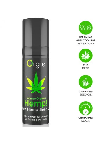 ORGIE - HEMP! INTENSE ORGASM MULTIPLE SENSATIONS INTIMATE GEL 15 ML