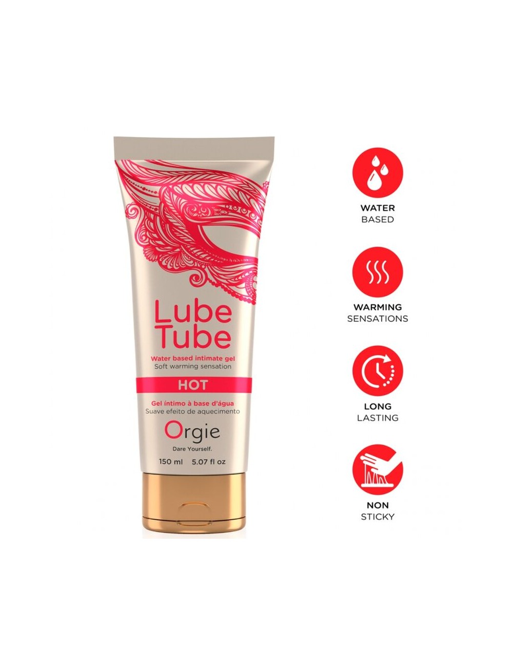 ORGIE - LUBE TUBE HOT WARMING WATER-BASED INTIMATE GEL 150 ML