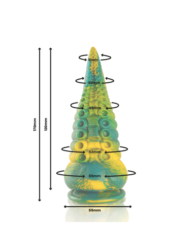 EPIC - CETUS DILDO GREEN TENTACLE SMALL SIZE