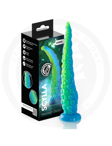EPIC - SCYLLA FLUORESCENT THIN TENTACLE DILDO LARGE SIZE