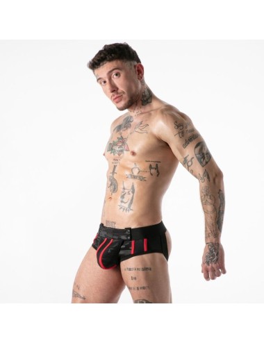 LOCKER GEAR - FULL MILITARY ACCESS JOCK BRIEF RED M