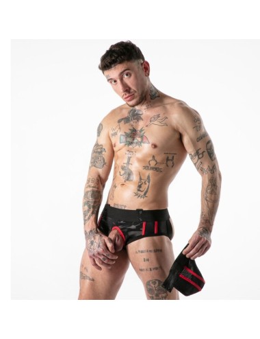 LOCKER GEAR - FULL MILITARY ACCESS JOCK BRIEF RED M