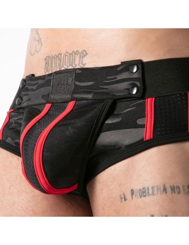 LOCKER GEAR - FULL MILITARY ACCESS JOCK BRIEF RED L