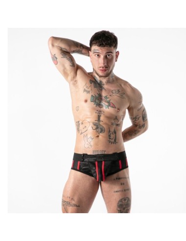 LOCKER GEAR - FULL MILITARY ACCESS JOCK BRIEF RED XL