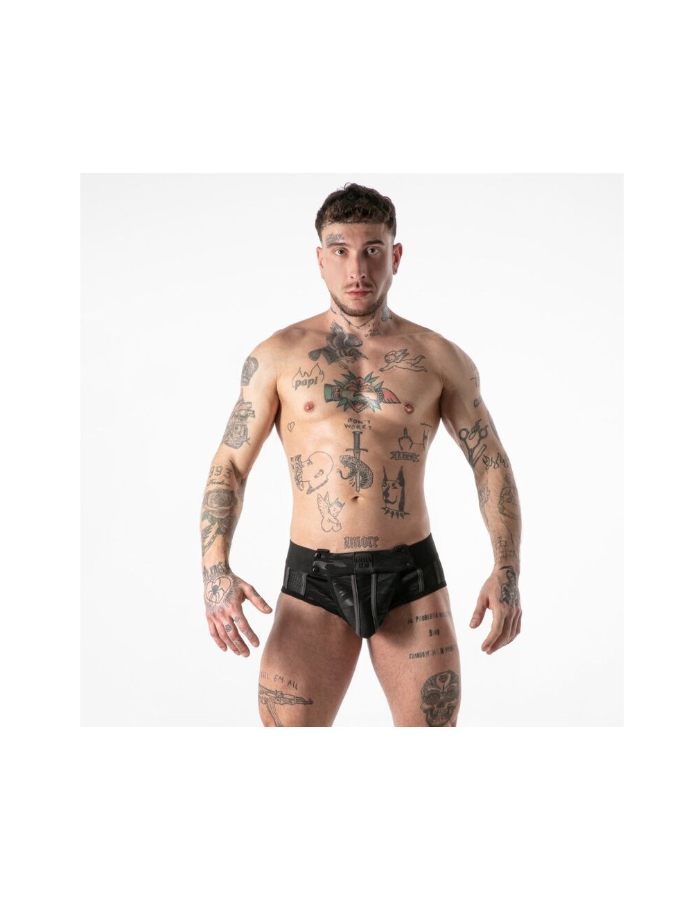 LOCKER GEAR - FULL MILITARY ACCESS JOCK BRIEF BLACK M