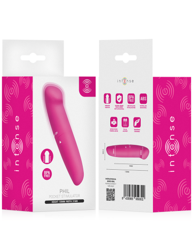 INTENSE - PHIL G-SPOT VIBRATOR PINK 13 CM