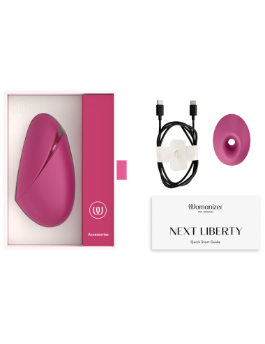 WOMANIZER - NEXT LIBERTY 3D CLITORAL STIMULATOR INTENSE PINK AIR OF PLEASURE