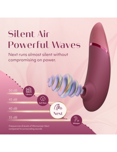 WOMANIZER - NEXT SUCTION CLITORAL STIMULATOR 14 INTENSITY LEVELS DUSKY PINK