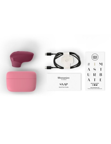 WOMANIZER - SNAP SUCTION CLITORAL STIMULATOR 6 INTENSITY LEVELS CRUSHED BERRY
