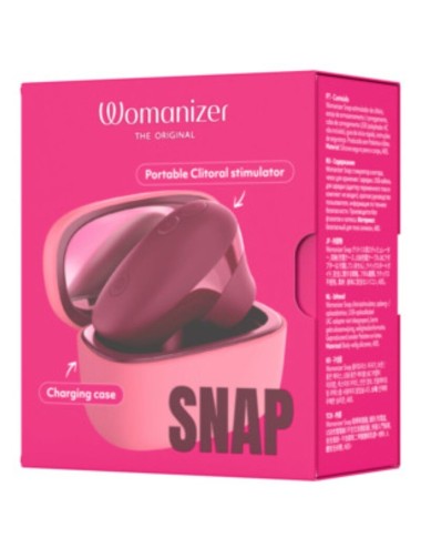 WOMANIZER - SNAP SUCTION CLITORAL STIMULATOR 6 INTENSITY LEVELS CRUSHED BERRY