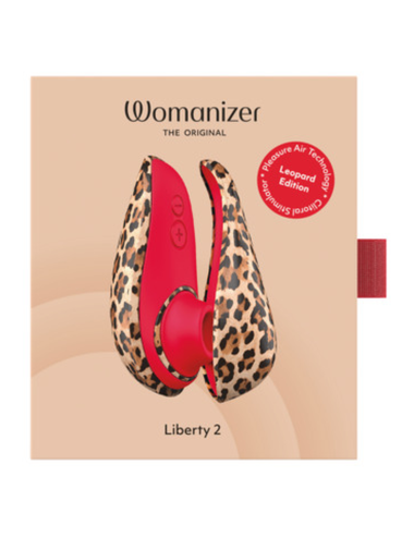 WOMANIZER - LIBERTY 2 SUCTION CLITORAL STIMULATOR 8 INTENSITY LEVELS LEOPARD PRINT
