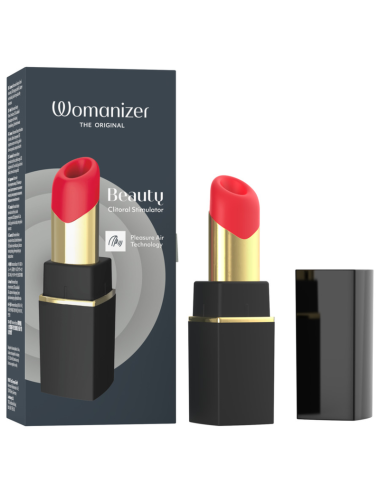 WOMANIZER - BEAUTY SUCTION CLITORAL STIMULATOR 6 INTENSITY LEVELS BLACK AND GOLD