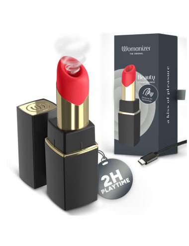 WOMANIZER - BEAUTY SUCTION CLITORAL STIMULATOR 6 INTENSITY LEVELS BLACK AND GOLD