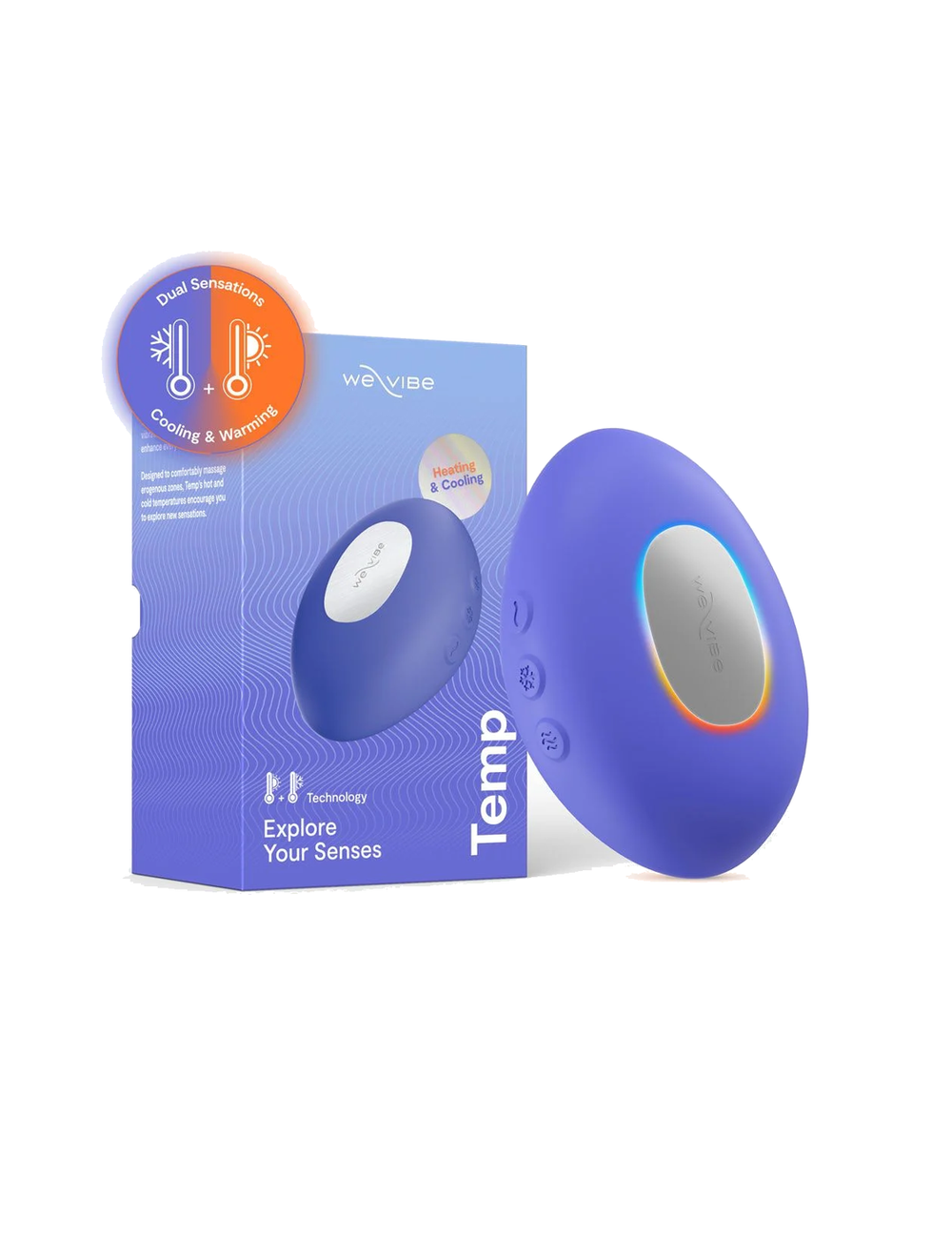 WE-VIBE - TEMP HEATING AND COOLING VIBRATOR LAVENDER BLUE