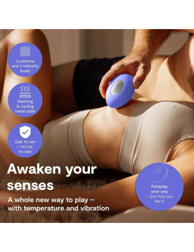 WE-VIBE - TEMP HEATING AND COOLING VIBRATOR LAVENDER BLUE