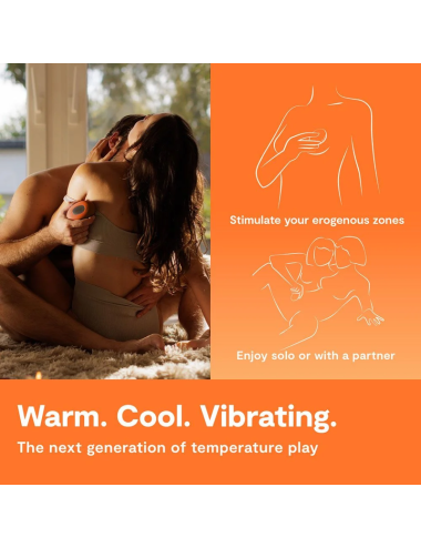 WE-VIBE - TEMP HEATING AND COOLING VIBRATOR TANGERINE