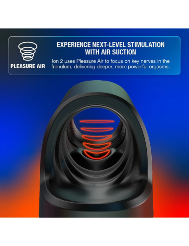 ARCWAVE - ION 2 MALE STROKER WITH PULSATING AIRWAVE STIMULATION BLACK