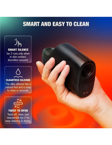ARCWAVE - ION 2 MALE STROKER WITH PULSATING AIRWAVE STIMULATION BLACK