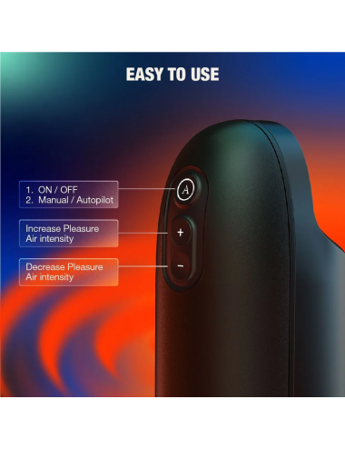 ARCWAVE - ION 2 MALE STROKER WITH PULSATING AIRWAVE STIMULATION BLACK