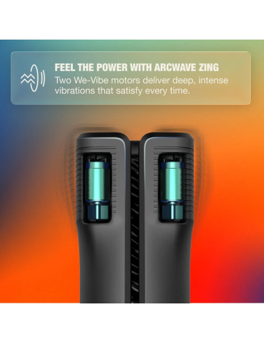 ARCWAVE - ZING VIBRATING MALE STROKER WITH DUAL MOTOR BLACK