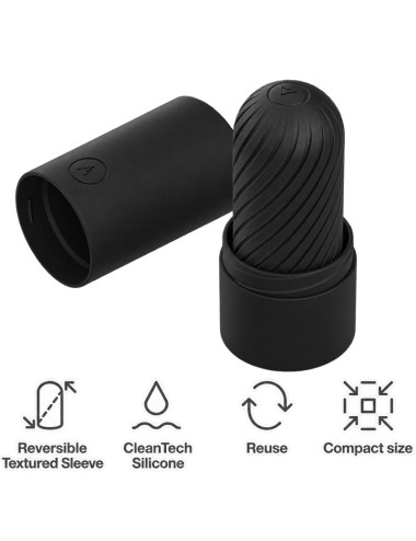 ARCWAVE - GHOST REVERSIBLE SILICONE STROKER BLACK