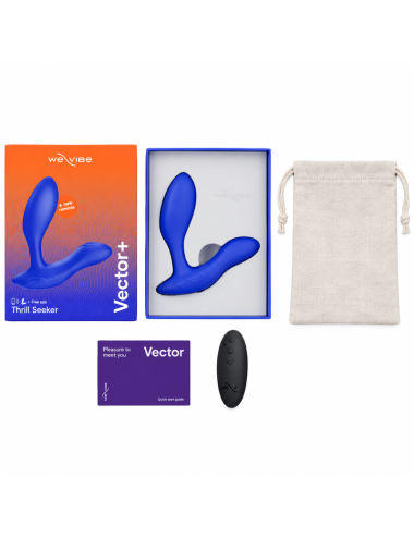 WE-VIBE - VECTOR+ DUAL-STIMULATION PROSTATE MASSAGER ROYAL BLUE