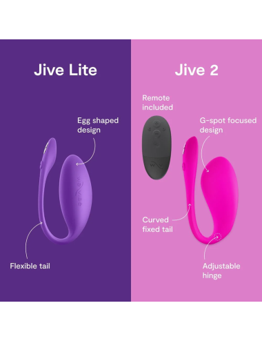 WE-VIBE - JIVE LITE APP-CONTROLLED WEARABLE EGG VIBRATOR PURPLE