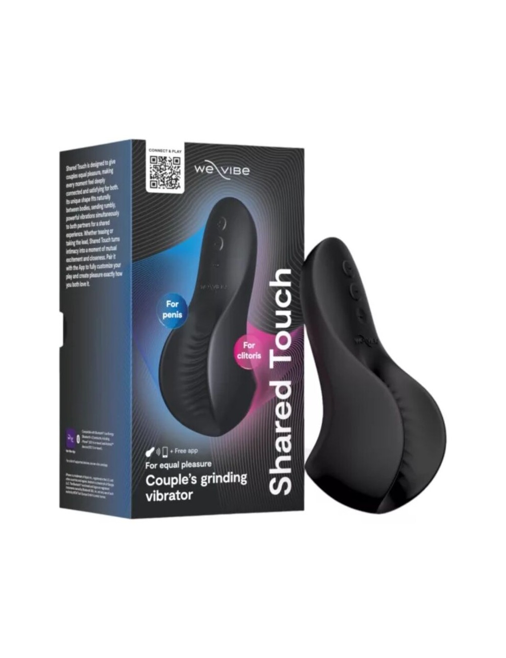 WE-VIBE - SHARED TOUCH DOUBLE-SIDED COUPLES VIBRATOR BLACK