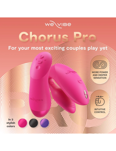 WE-VIBE - CHORUS PRO PREMIUM COUPLES VIBRATOR ELECTRIC PINK