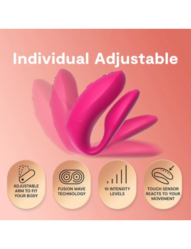 WE-VIBE - CHORUS PRO PREMIUM COUPLES VIBRATOR ELECTRIC PINK