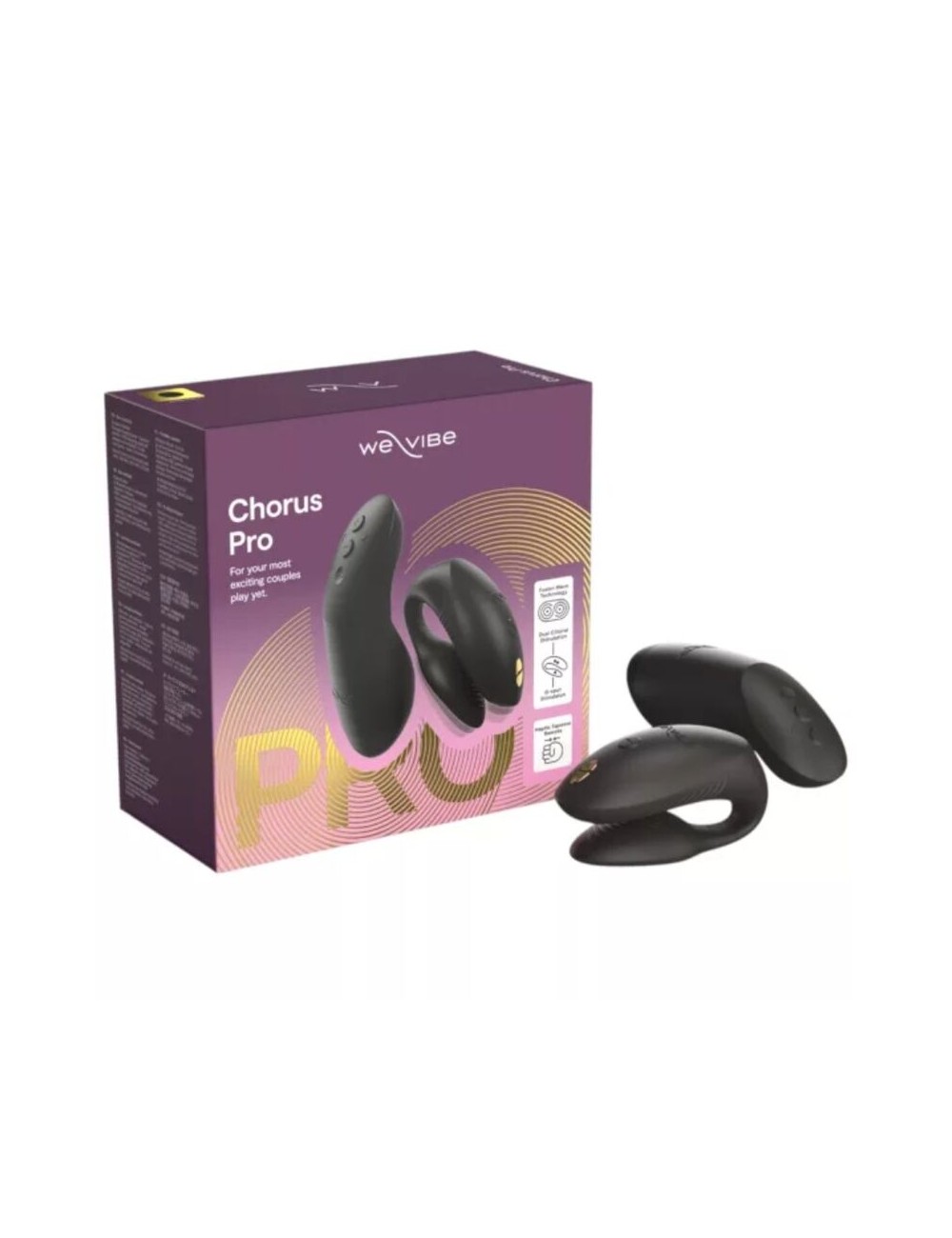 WE-VIBE - CHORUS PRO PREMIUM COUPLES VIBRATOR SATIN BLACK