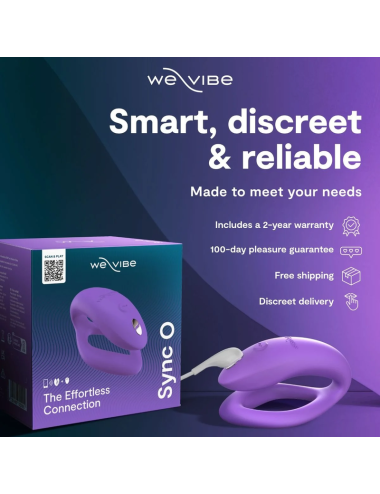 WE-VIBE - SYNC O WRAPPING-STIMULATION COUPLES VIBRATOR LIGHT PURPLE
