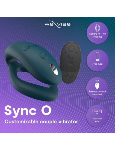 WE-VIBE - SYNC 2 ADJUSTABLE COUPLES VIBRATOR VELVET GREEN