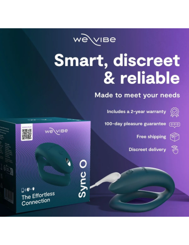 WE-VIBE - SYNC 2 ADJUSTABLE COUPLES VIBRATOR VELVET GREEN